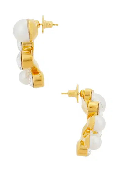 Dries Van Noten Handmade Shell Paste Big Earrings | Thumbnail 3 Dries Van Noten Handmade Shell Paste Big Earrings | Thumbnail 3