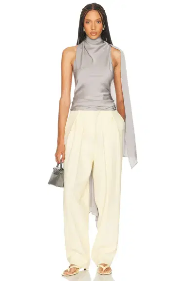 Helsa Natasha Silk Halter | Thumbnail 1 Helsa Natasha Silk Halter | Thumbnail 1