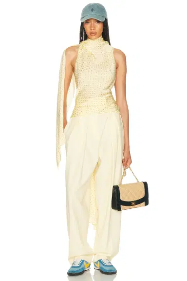 Helsa Natasha Silk Halter | Thumbnail 1 Helsa Natasha Silk Halter | Thumbnail 1