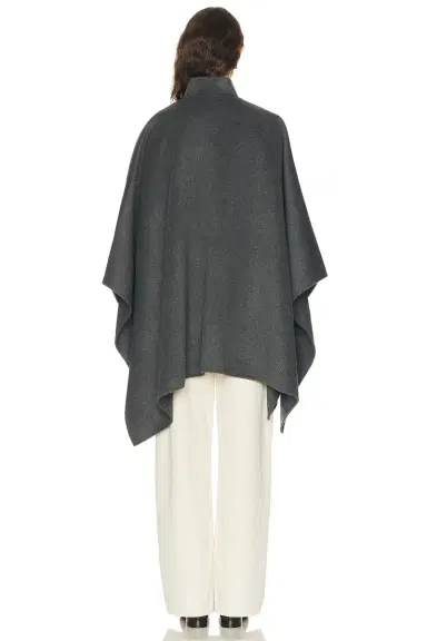 Rohe Double Faced Wool Pankou Closure Poncho | Thumbnail 4 Rohe Double Faced Wool Pankou Closure Poncho | Thumbnail 4