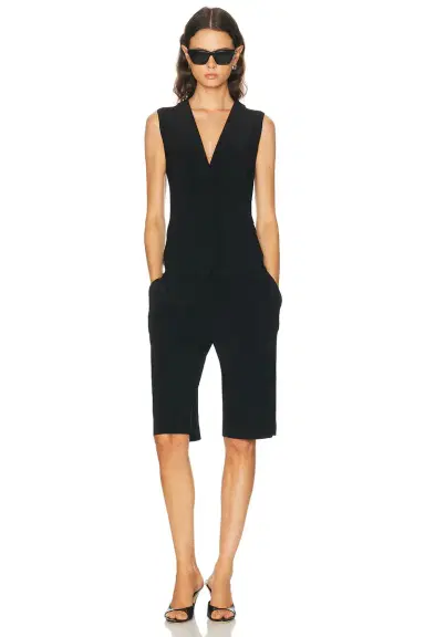 Norma Kamali Lapel Vest | Thumbnail 4 Norma Kamali Lapel Vest | Thumbnail 4
