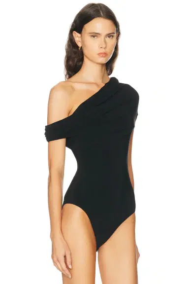 Norma Kamali Sleeveless Cowl Neck Hooded Bodysuit | Thumbnail 3 Norma Kamali Sleeveless Cowl Neck Hooded Bodysuit | Thumbnail 3
