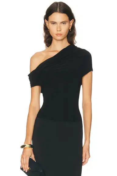 Norma Kamali Sleeveless Cowl Neck Hooded Bodysuit | Thumbnail 1 Norma Kamali Sleeveless Cowl Neck Hooded Bodysuit | Thumbnail 1
