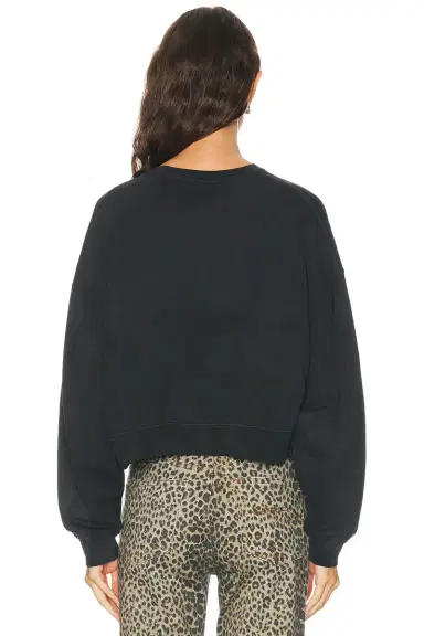 R13 Almost Famous Cropped Crewneck Sweatshirt | Thumbnail 4 R13 Almost Famous Cropped Crewneck Sweatshirt | Thumbnail 4