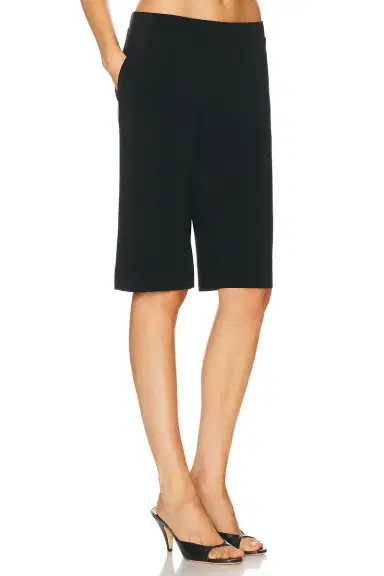 Norma Kamali Flat Front Bermuda Short | Thumbnail 3 Norma Kamali Flat Front Bermuda Short | Thumbnail 3
