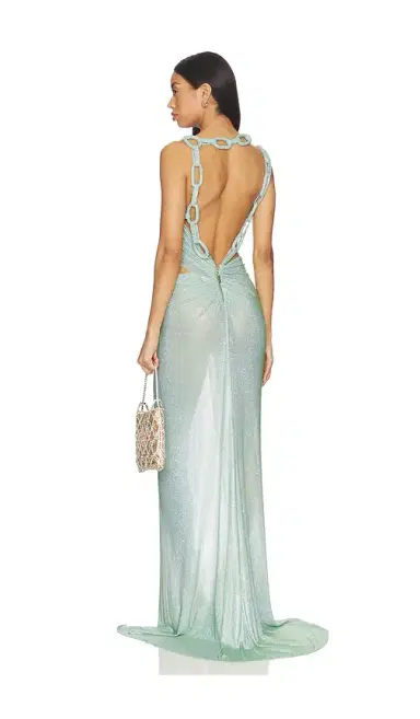 Bronx and Banco Morocco Sleeveless Cutout Diamond Gown | Thumbnail 5 Bronx and Banco Morocco Sleeveless Cutout Diamond Gown | Thumbnail 5