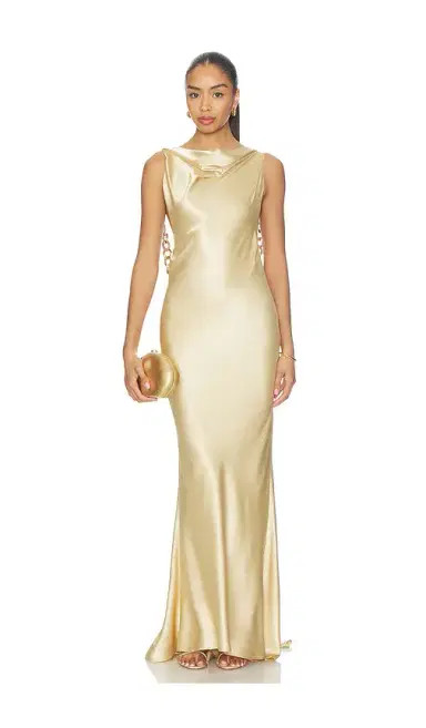 Bronx and Banco Vivien Chain Low Back Gown | Thumbnail 2 Bronx and Banco Vivien Chain Low Back Gown | Thumbnail 2