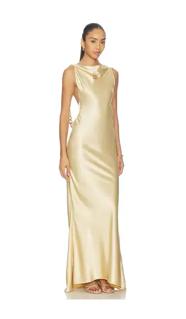 Bronx and Banco Vivien Chain Low Back Gown | Thumbnail 3 Bronx and Banco Vivien Chain Low Back Gown | Thumbnail 3