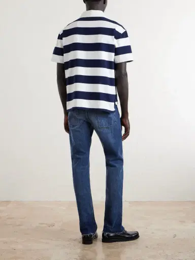 Givenchy Logo-Embroidered Striped Cotton Polo Shirt - Men | Thumbnail 4 Givenchy Logo-Embroidered Striped Cotton Polo Shirt - Men | Thumbnail 4