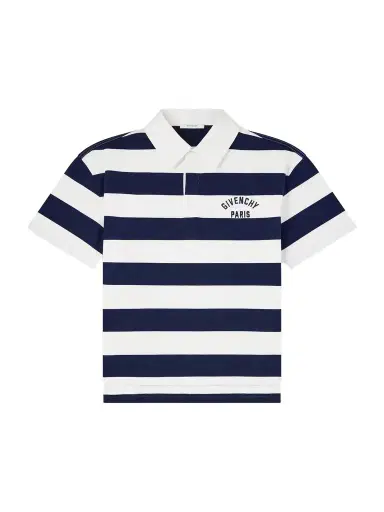 Givenchy Logo-Embroidered Striped Cotton Polo Shirt - Men | Thumbnail 1 Givenchy Logo-Embroidered Striped Cotton Polo Shirt - Men | Thumbnail 1