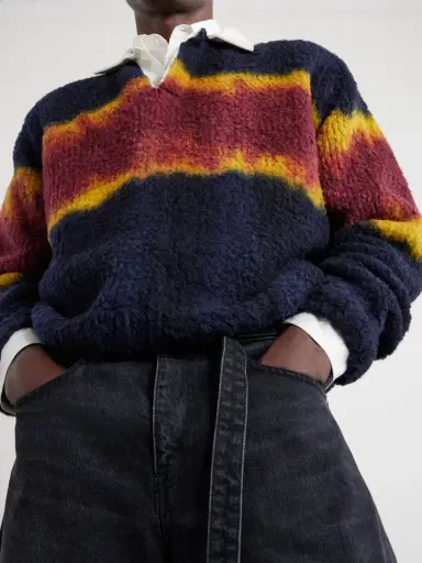 Sacai Chusen-Dyed Wool-Blend Polo Sweater - Men | Thumbnail 5 Sacai Chusen-Dyed Wool-Blend Polo Sweater - Men | Thumbnail 5