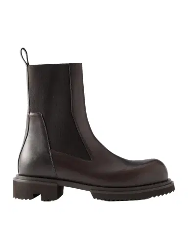 Rick Owens Beatle Leather Chelsea Boots - Men | Thumbnail 1 Rick Owens Beatle Leather Chelsea Boots - Men | Thumbnail 1