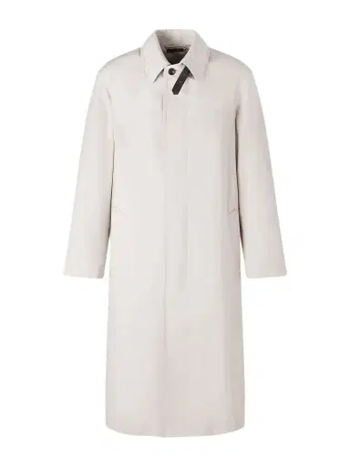 Tom Ford Leather-Trimmed Cotton and Silk-Blend Overcoat - Men | Thumbnail 1 Tom Ford Leather-Trimmed Cotton and Silk-Blend Overcoat - Men | Thumbnail 1
