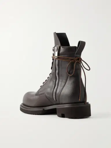 Rick Owens Army Gabe Leather Lace-Up Boots - Men | Thumbnail 4 Rick Owens Army Gabe Leather Lace-Up Boots - Men | Thumbnail 4