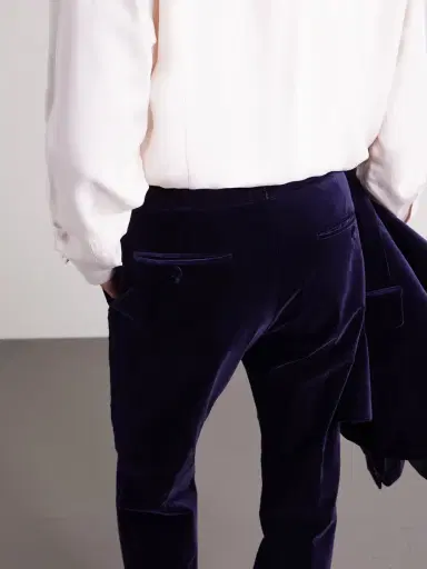 Tom Ford Atticus Straight-Leg Cotton-Blend Velvet Suit Trousers - Men | Thumbnail 6 Tom Ford Atticus Straight-Leg Cotton-Blend Velvet Suit Trousers - Men | Thumbnail 6