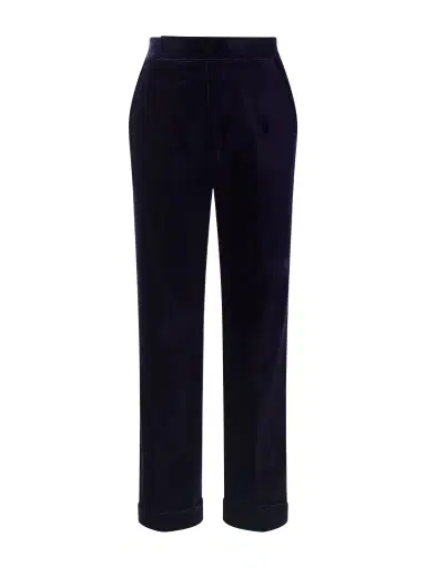 Tom Ford Atticus Straight-Leg Cotton-Blend Velvet Suit Trousers - Men | Thumbnail 1 Tom Ford Atticus Straight-Leg Cotton-Blend Velvet Suit Trousers - Men | Thumbnail 1