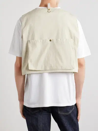 KAPITAL Cropped Cotton-Blend Poplin Vest - Men | Thumbnail 4 KAPITAL Cropped Cotton-Blend Poplin Vest - Men | Thumbnail 4