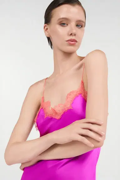 Roberto Cavalli Fuchsia Silk Maxi Slip Dress | Thumbnail 5 Roberto Cavalli Fuchsia Silk Maxi Slip Dress | Thumbnail 5