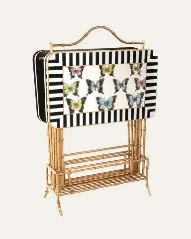 MacKenzie-Childs Butterfly Collection Cocktail Trays, Set of 4 | Thumbnail 5 MacKenzie-Childs Butterfly Collection Cocktail Trays, Set of 4 | Thumbnail 5