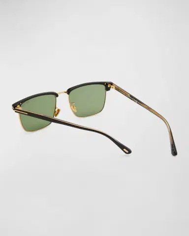 Tom Ford Men's FT0997-Hudson Half-Rim Square Sunglasses | Thumbnail 2 Tom Ford Men's FT0997-Hudson Half-Rim Square Sunglasses | Thumbnail 2