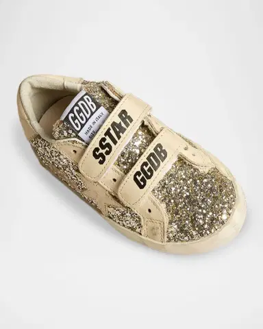 Golden Goose Girl's Old School Glitter Dual-Grip Sneakers, Toddler/Kids | Thumbnail 5 Golden Goose Girl's Old School Glitter Dual-Grip Sneakers, Toddler/Kids | Thumbnail 5