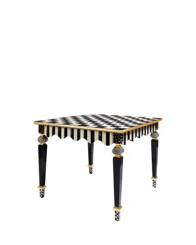 MacKenzie-Childs Courtly Check & Stripe Game Table | Thumbnail 1 MacKenzie-Childs Courtly Check & Stripe Game Table | Thumbnail 1