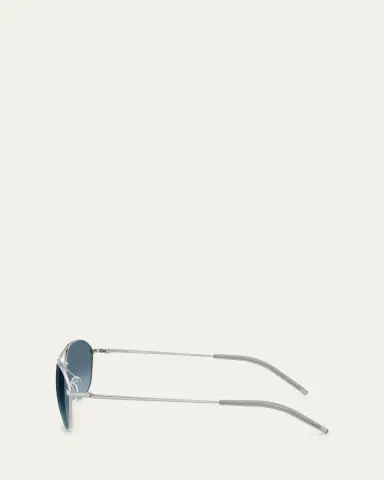 Oliver Peoples Aero II Steel Aviator Sunglasses | Thumbnail 3 Oliver Peoples Aero II Steel Aviator Sunglasses | Thumbnail 3