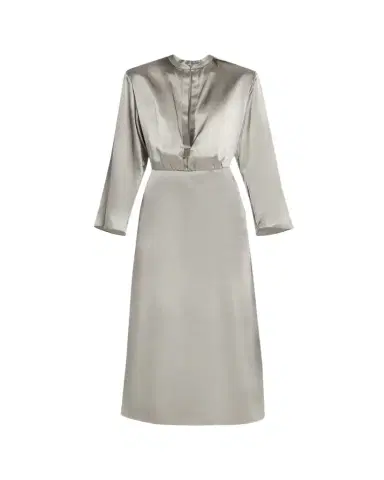 Giorgio Armani Ombre Print Silk Long-Sleeve Midi Dress | Thumbnail 1 Giorgio Armani Ombre Print Silk Long-Sleeve Midi Dress | Thumbnail 1