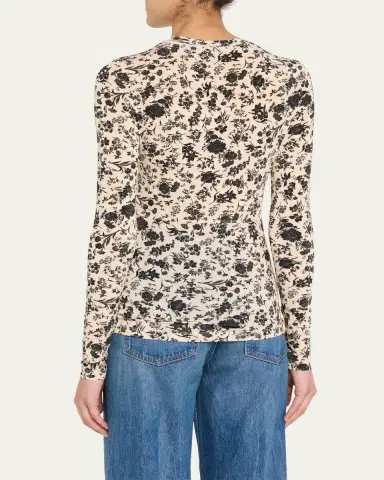 Ulla Johnson Neri Long-Sleeve Ruched Top | Thumbnail 3 Ulla Johnson Neri Long-Sleeve Ruched Top | Thumbnail 3