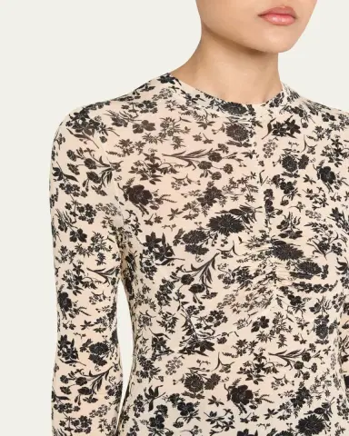 Ulla Johnson Neri Long-Sleeve Ruched Top | Thumbnail 5 Ulla Johnson Neri Long-Sleeve Ruched Top | Thumbnail 5