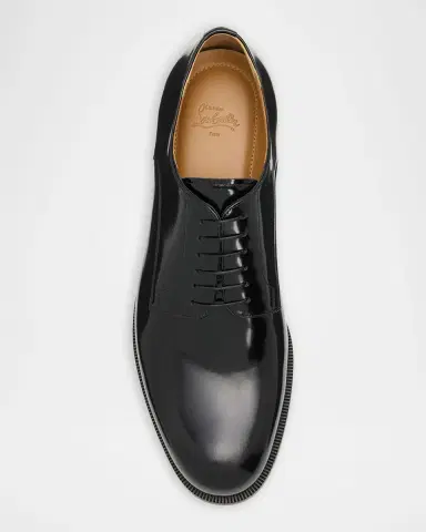 Christian Louboutin Men's Moustachou Leather Derbys | Thumbnail 4 Christian Louboutin Men's Moustachou Leather Derbys | Thumbnail 4