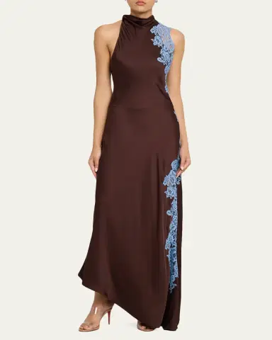 A.L.C. Josephine Satin and Lace Maxi Dress | Thumbnail 2 A.L.C. Josephine Satin and Lace Maxi Dress | Thumbnail 2