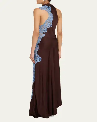 A.L.C. Josephine Satin and Lace Maxi Dress | Thumbnail 3 A.L.C. Josephine Satin and Lace Maxi Dress | Thumbnail 3
