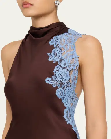 A.L.C. Josephine Satin and Lace Maxi Dress | Thumbnail 5 A.L.C. Josephine Satin and Lace Maxi Dress | Thumbnail 5