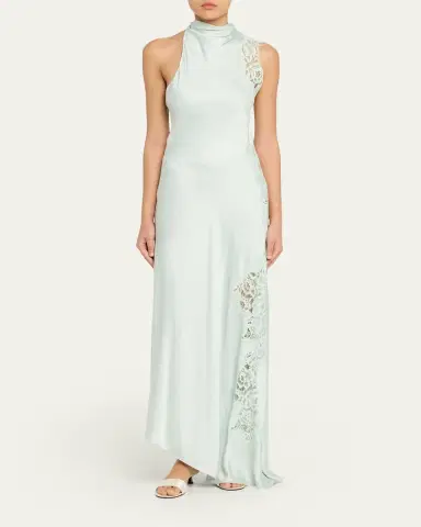A.L.C. Josephine Satin and Lace Maxi Dress | Thumbnail 6 A.L.C. Josephine Satin and Lace Maxi Dress | Thumbnail 6