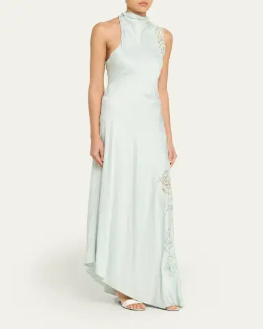 A.L.C. Josephine Satin and Lace Maxi Dress | Thumbnail 8 A.L.C. Josephine Satin and Lace Maxi Dress | Thumbnail 8