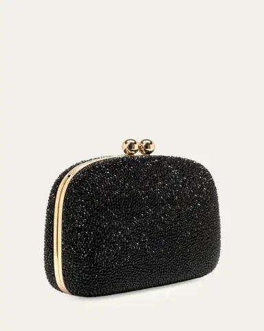 Carolina Herrera Vega Crystal Satin Clutch Bag | Thumbnail 2 Carolina Herrera Vega Crystal Satin Clutch Bag | Thumbnail 2