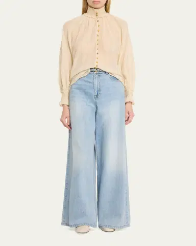 Zimmermann Aster Buttoned Blouse | Thumbnail 2 Zimmermann Aster Buttoned Blouse | Thumbnail 2