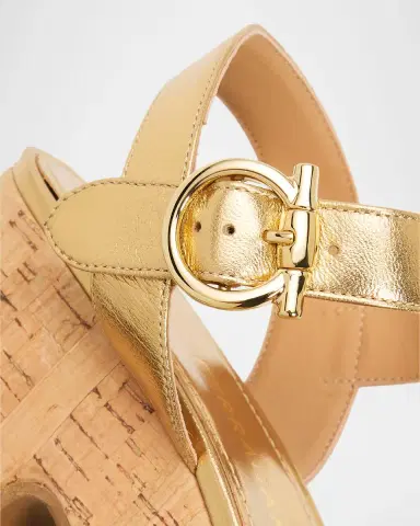 Ferragamo 75mm Nerea Metallic Leather Platform Sandals | Thumbnail 5 Ferragamo 75mm Nerea Metallic Leather Platform Sandals | Thumbnail 5