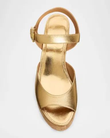 Ferragamo 75mm Nerea Metallic Leather Platform Sandals | Thumbnail 6 Ferragamo 75mm Nerea Metallic Leather Platform Sandals | Thumbnail 6