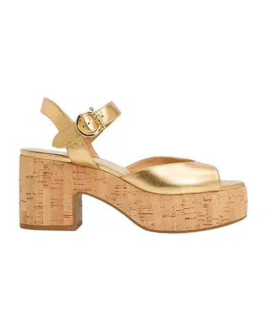 Ferragamo 75mm Nerea Metallic Leather Platform Sandals | Thumbnail 1 Ferragamo 75mm Nerea Metallic Leather Platform Sandals | Thumbnail 1
