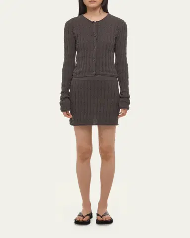 Helmut Lang Cable-Knit Cardigan | Thumbnail 2 Helmut Lang Cable-Knit Cardigan | Thumbnail 2