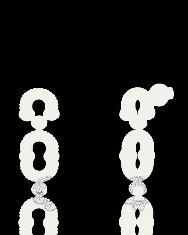 Viltier Magnetic 18K White Gold & 0.66 TCW Diamond Stud Earrings | Thumbnail 2 Viltier Magnetic 18K White Gold & 0.66 TCW Diamond Stud Earrings | Thumbnail 2