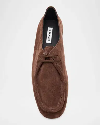 Jil Sander Men 's Suede Moccasin Shoes | Thumbnail 4 Jil Sander Men 's Suede Moccasin Shoes | Thumbnail 4