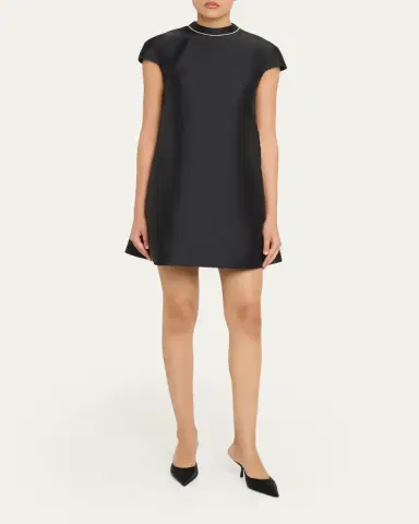 Atelier Prabal Gurung Pearly-Trim Cap Sleeve Mini Dress | Thumbnail 2 Atelier Prabal Gurung Pearly-Trim Cap Sleeve Mini Dress | Thumbnail 2