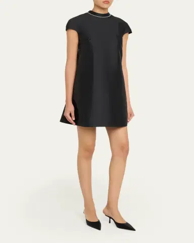Atelier Prabal Gurung Pearly-Trim Cap Sleeve Mini Dress | Thumbnail 4 Atelier Prabal Gurung Pearly-Trim Cap Sleeve Mini Dress | Thumbnail 4