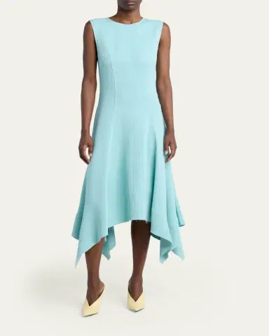 Stella McCartney Sleeveless Paneled Handkerchief Midi Dress | Thumbnail 2 Stella McCartney Sleeveless Paneled Handkerchief Midi Dress | Thumbnail 2