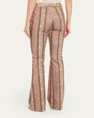 Cinq à Sept Pepper Paisley Flare Jeans | Thumbnail 3 Cinq à Sept Pepper Paisley Flare Jeans | Thumbnail 3