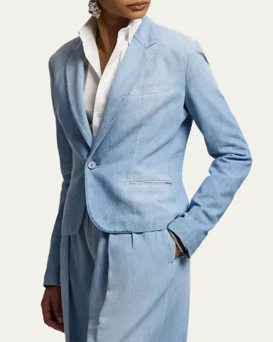 Ralph Lauren Collection Lochlan Cotton Denim Jacket | Thumbnail 4 Ralph Lauren Collection Lochlan Cotton Denim Jacket | Thumbnail 4