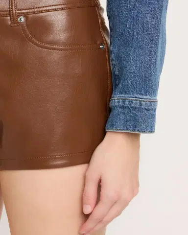 Cinq a Sept Dani Vegan Leather Shorts | Thumbnail 5 Cinq a Sept Dani Vegan Leather Shorts | Thumbnail 5